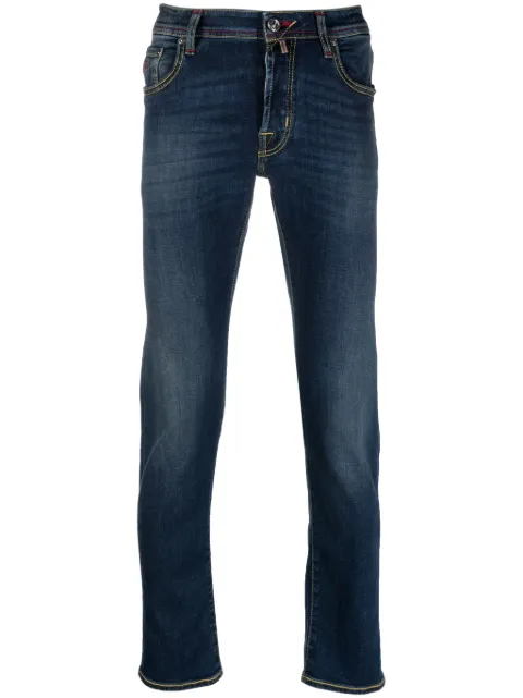 Jacob Cohën skinny-leg logo-patch jeans Blue UQL0634S4068