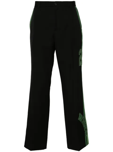 Off-White logo-patch trousers Black OMCO038S24FAB0011057