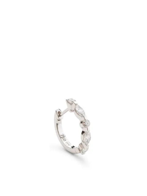 We by WHITEbIRD 18kt white gold Marylin diamond hoop earring Silver HFANOGDIA