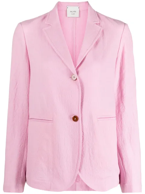 Alysi single-breasted notched-collar blazer Pink 153836A3224