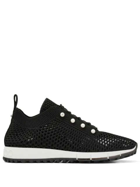 Jimmy Choo Veles crochet-knit sneakers Black VELESPBT