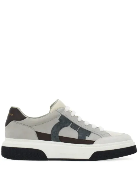 Ferragamo low-top sneakers with Gancini detail Grey 769375