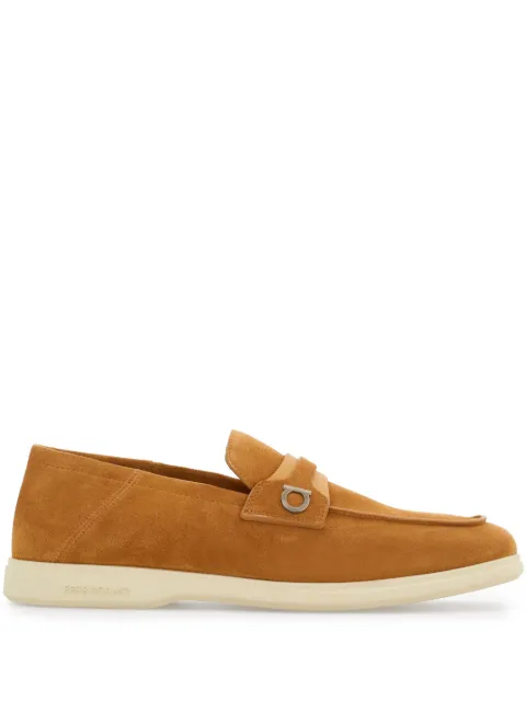 Ferragamo Gancini-buckle leather loafers Neutrals 768474