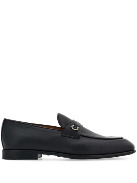 Ferragamo moccasins with Gancini ornament Black 768125