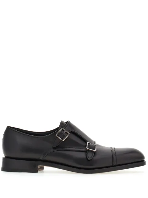 Ferragamo Tramezza double monkstrap Black 769210
