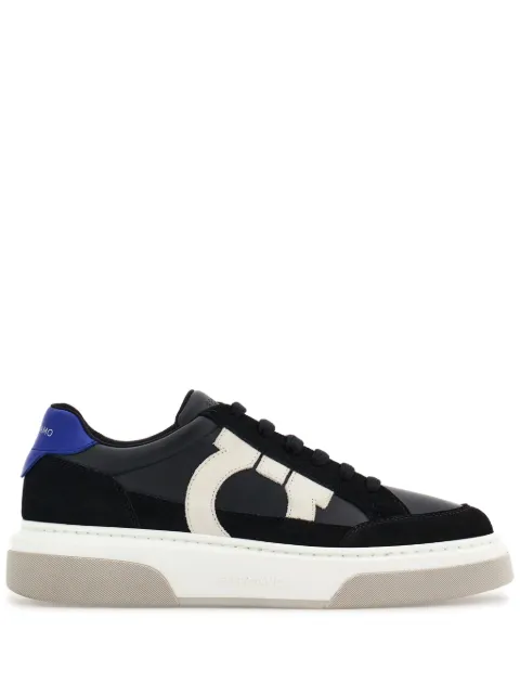 Ferragamo Gancini panelled leather sneakers Multicolour 769884