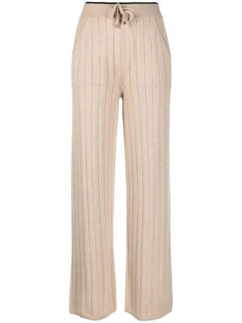 Lorena Antoniazzi straight-leg ribbed-knit trousers Neutrals I23103PM37A2862