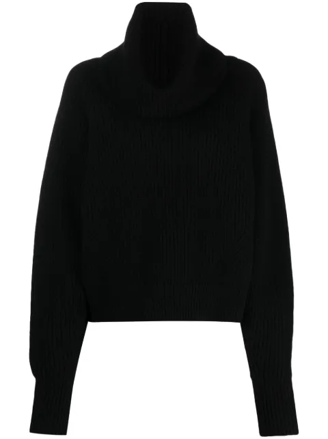 SA SU PHI roll-neck ribbed jumper Black W23612