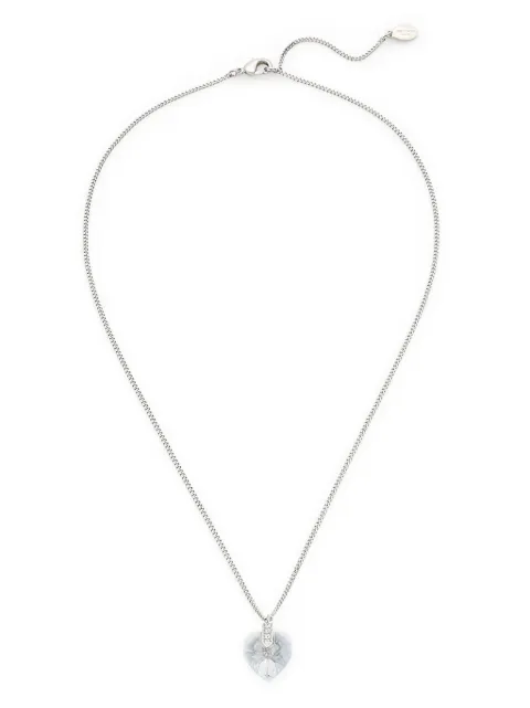 Jimmy Choo heart crystal pendant necklace Silver HEARTNECKLACELNZ