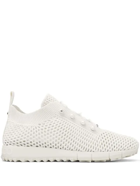 Jimmy Choo Veles pearl-embellished sneakers White VELESPBT