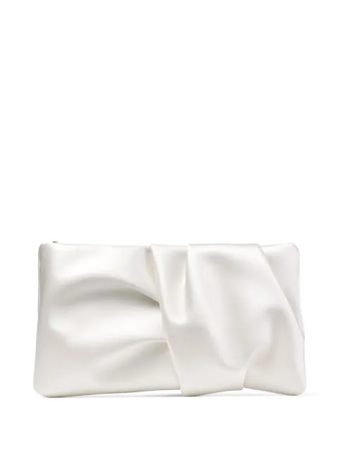 Jimmy Choo Bonny clutch bag White BONNYCLUTCHSAT
