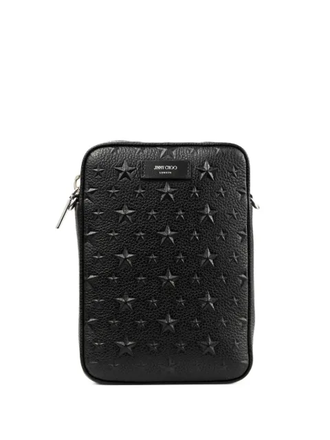 Jimmy Choo Kimi leather messenger bag Black KIMICAMERAEMG