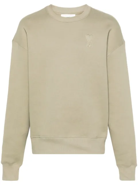 AMI Paris Ami de Coeur embossed sweatshirt Green USW025749