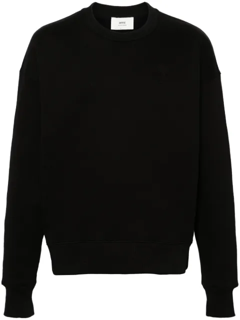 AMI Paris Ami de Coeur-embossed sweatshirt Black USW025749