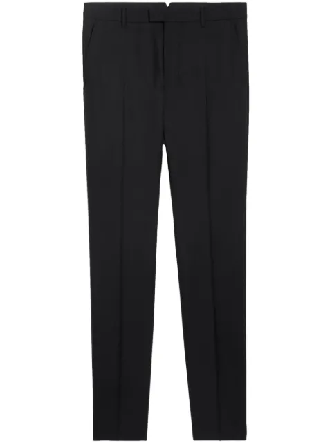 AMI Paris twill tapered-leg trousers Black E24HTR008WV0044
