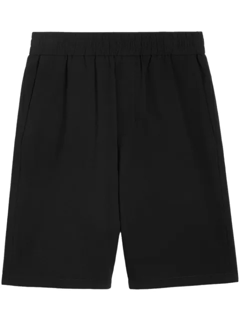AMI Paris elasticated-waist drop-crotch shorts Black E24HSO306CO0062