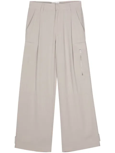 AMI Paris straight-leg cargo pants Neutrals E24FTR301AC0009