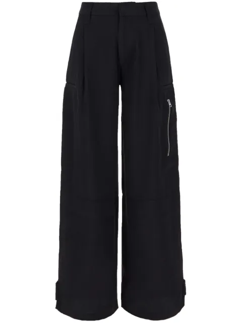 AMI Paris straight-leg cargo pants Black E24FTR301AC0009