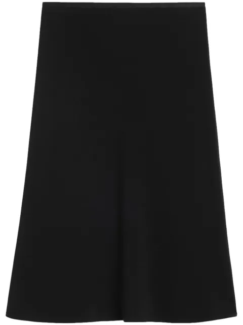 AMI Paris crepe midi skirt Black E24FSK221AC0009