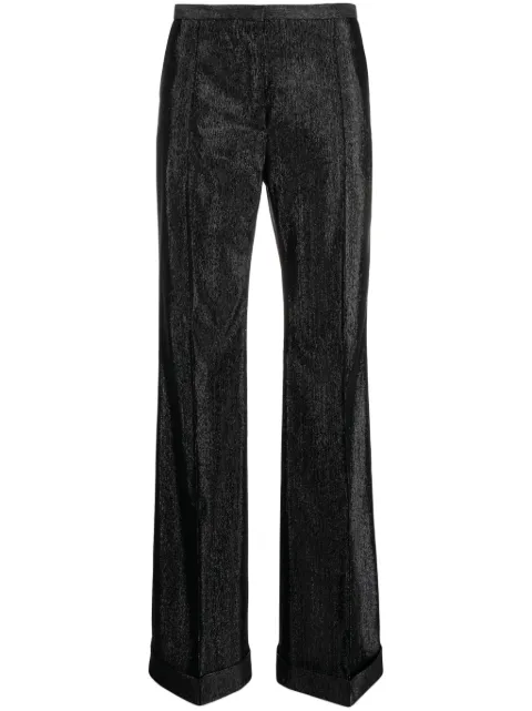 Philosophy Di Lorenzo Serafini metallic-effect straight-leg trousers Black 03117119093