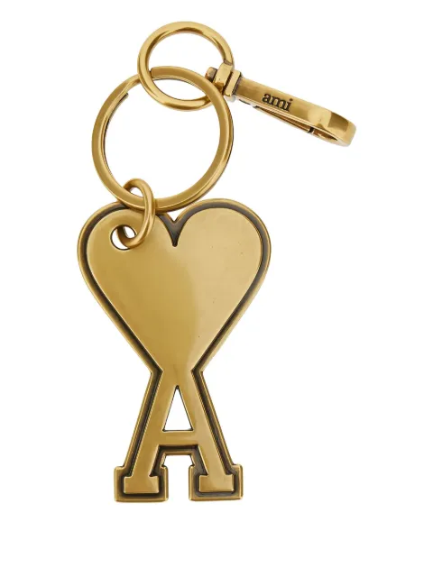 AMI Paris Ami De Coeur logo-detail keyring Gold H26UKR906369