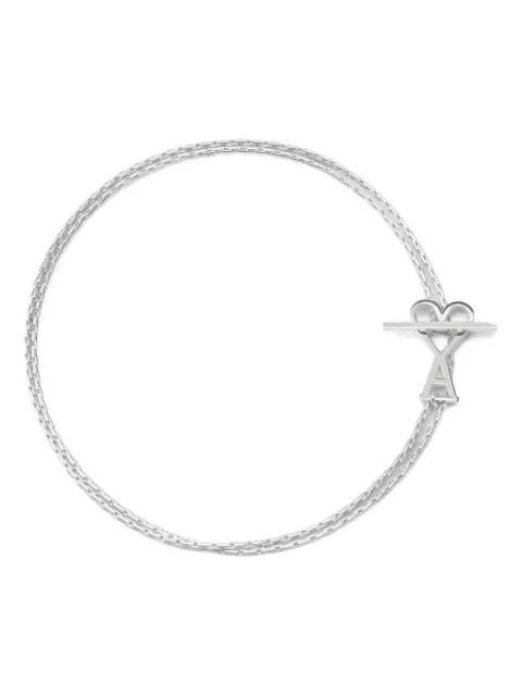 AMI Paris Ami de Coeur two-in-one chain necklace Silver E26UJW918361