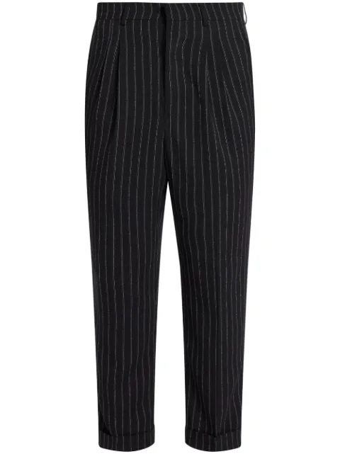 AMI Paris tapered-leg tailored trousers Black E24HTR100WV0040