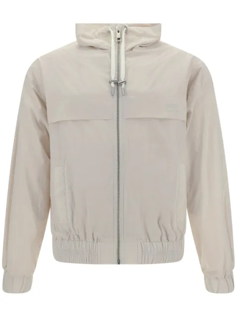 AMI Paris logo-print windbreaker White E24HJK051PA0009