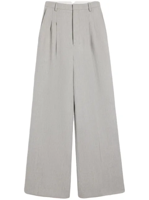 AMI Paris Pleated palazzo pants Grey E24FTR418WV0038