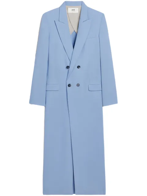 AMI Paris double-breasted blazer maxi dress Blue E24FDR331WV0042