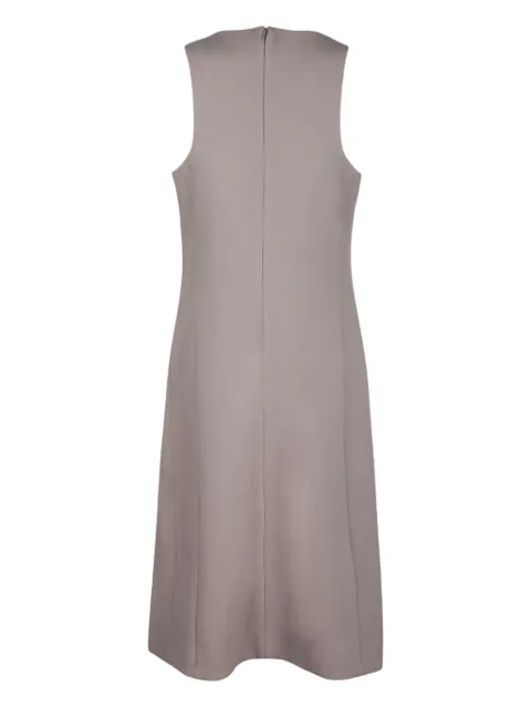 AMI Paris virgin-wool midi dress Neutrals E24FDR215WV0045