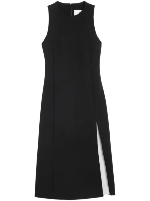 AMI Paris sleeveless virgin-wool midi dress Black E24FDR215WV0045