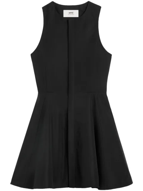 AMI Paris sleeveless cotton minidress Black E24FDR116CO0064