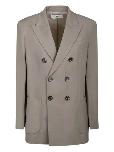 AMI Paris double-breasted blazer Neutrals E24FBV207VI0007