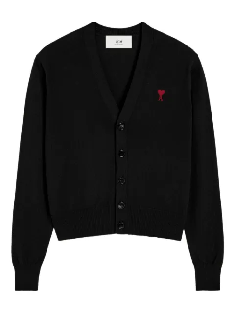 AMI Paris Ami de Coeur cardigan Black H25BFFKC111KN0025