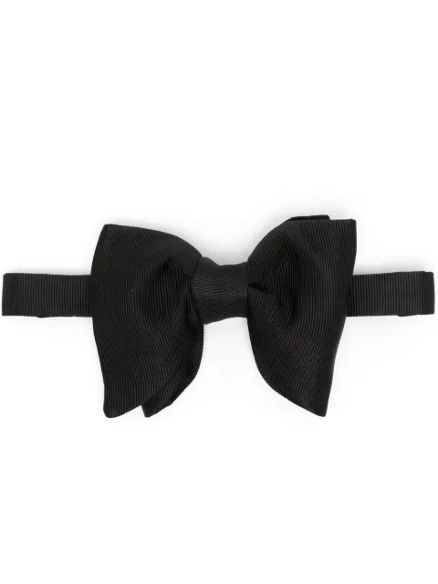 TOM FORD textured silk bow tie Black SRL002SPS04