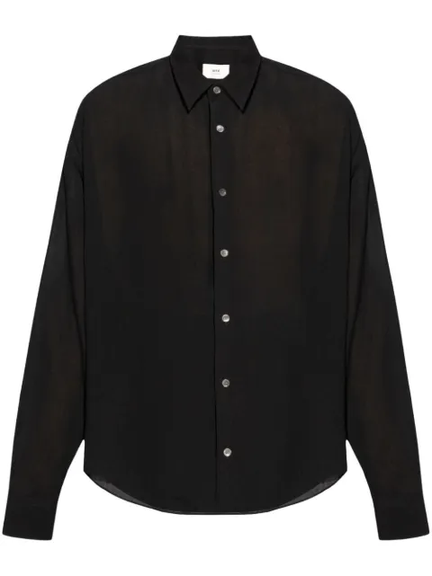 AMI Paris Ami de Coeur button-up shirt Black E24USH126VI0016