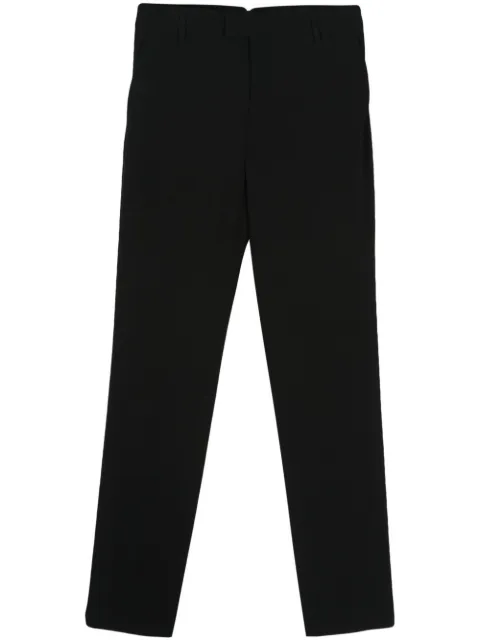 AMI Paris crepe tapered-leg trousers Black E24FTR008WV0039