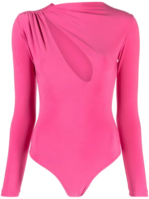 Alchemy x Lia Aram cut-out bodysuit Pink LIA629