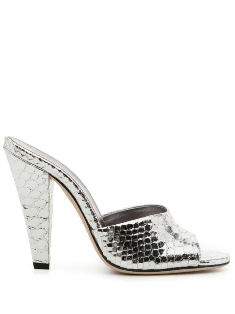 Paris Texas 105mm Olivia sandals Silver PX992XPMRR