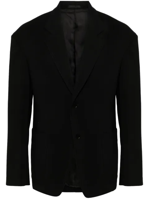 Lanvin shoulder-pads single-breasted blazer Black RMJA00395801H23