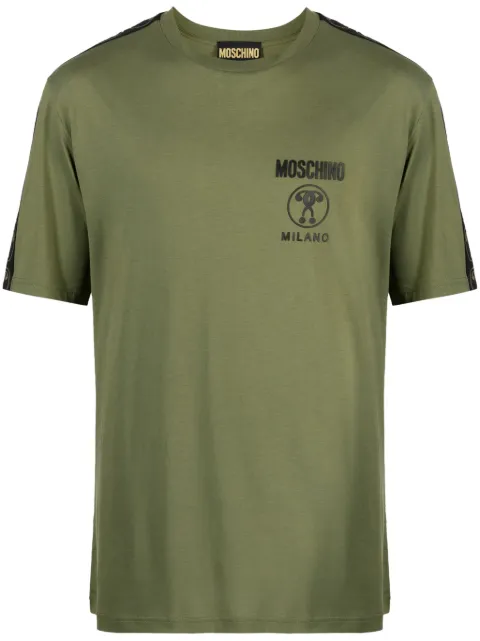 Moschino Double Question Mark cotton T-shirt Green A07087041