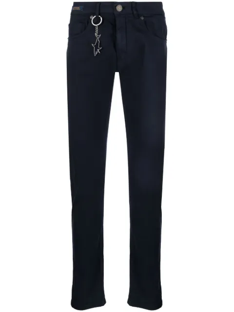 Paul & Shark logo-charm twill chinos Blue 13314034