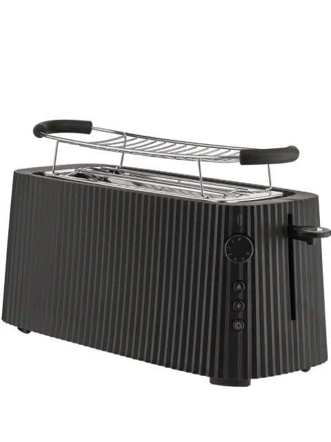 Alessi Plissé four-slice toaster Black MDL15B