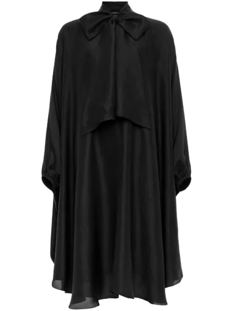 AZEEZA Emlyn silk dress Black EMLYNMIDIBLK