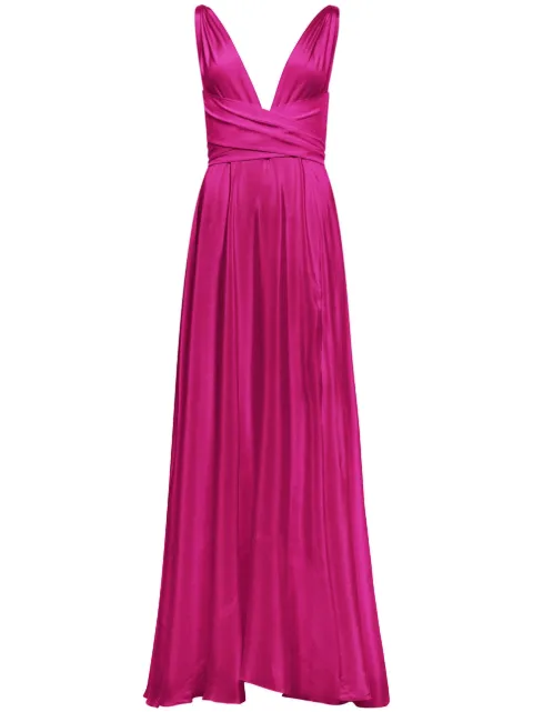AZEEZA Cirrus silk gown Pink CIRRUSGOWNMAG