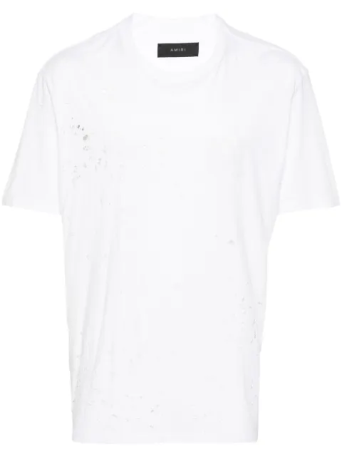 AMIRI Core Shotgun distressed T-shirt White AMJYTE1002