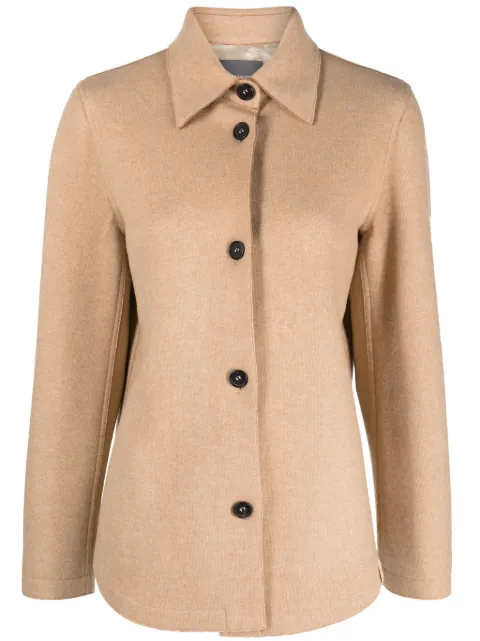 Lorena Antoniazzi single-breasted wool-cashmere jacket Neutrals I2327CP75A4394