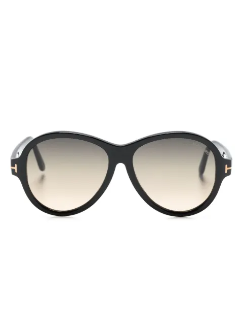TOM FORD Eyewear Camryn round-frame sunglasses Black FT10335901B