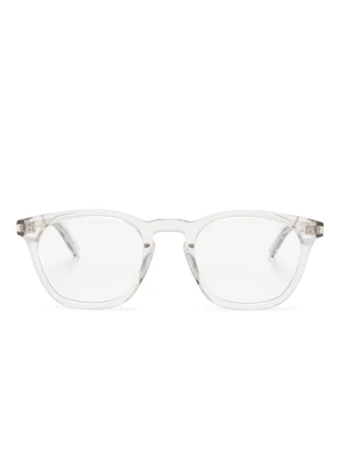 Saint Laurent Eyewear transparent square-frame glasses White SL28OPT